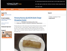 Tablet Screenshot of food.yowazzup.com